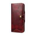 Denior Skórzane Etui Pokrowiec do Samsung Galaxy S26 bordowe