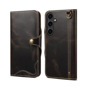 Denior Skórzane Etui Pokrowiec do Samsung Galaxy S26 czarne