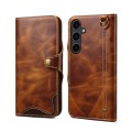 Denior Skórzane Etui Pokrowiec do Samsung Galaxy S26+ brązowe