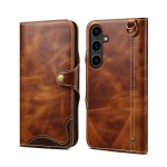 Denior Skórzane Etui Pokrowiec do Samsung Galaxy S26+ brązowe