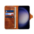 Denior Skórzane Etui Pokrowiec do Samsung Galaxy S26+ brązowe