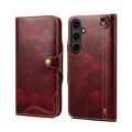 Denior Skórzane Etui Pokrowiec do Samsung Galaxy S26+ bordowe