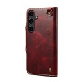 Denior Skórzane Etui Pokrowiec do Samsung Galaxy S26+ bordowe