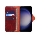 Denior Skórzane Etui Pokrowiec do Samsung Galaxy S26+ bordowe