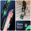 Pancerne Etui z Uchwytem i Paskiem do Samsung Galaxy S11 czarno-zielone