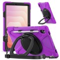 Solidne Pancerne Etui z Uchwytem i Paskiem do Samsung Galaxy S11 fioletowe
