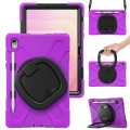 Solidne Pancerne Etui z Uchwytem i Paskiem do Samsung Galaxy S11 fioletowe