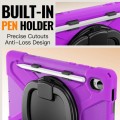 Solidne Pancerne Etui z Uchwytem i Paskiem do Samsung Galaxy S11 fioletowe