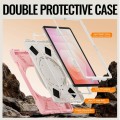 Solidne Pancerne Etui z Uchwytem i Paskiem do Samsung Galaxy S11 różowe