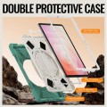 Solidne Pancerne Etui z Uchwytem i Paskiem do Samsung Galaxy S11 zielone