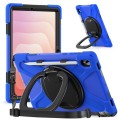 Solidne Pancerne Etui z Uchwytem i Paskiem do Samsung Galaxy S11 niebieskie