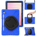 Solidne Pancerne Etui z Uchwytem i Paskiem do Samsung Galaxy S11 niebieskie