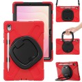 Solidne Pancerne Etui z Uchwytem i Paskiem do Samsung Galaxy S11 czerwone