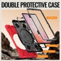 Solidne Pancerne Etui z Uchwytem i Paskiem do Samsung Galaxy S11 czerwone