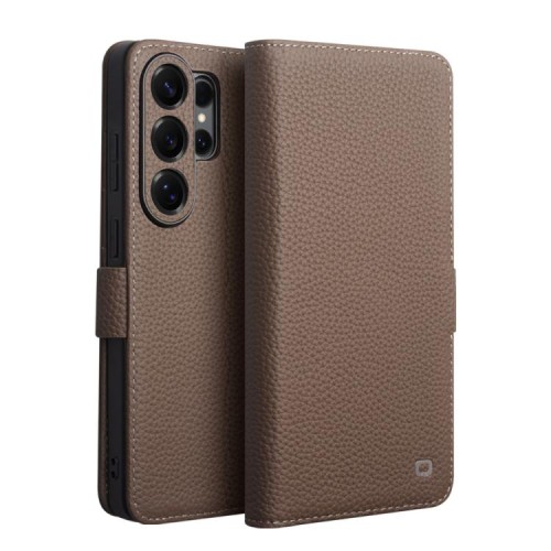 QIALINO Eleganckie Etui do Samsung Galaxy S26 Ultra brązowe