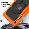 Pancerne Etui z Osłoną Ekranu do Samsung Galaxy Tab S11 pomarańczowe