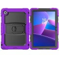 Pancerne Etui z Podstawką i Paskiem do Lenovo Tab 10.1 2025 fioletowe