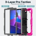 Pancerne Etui z Podstawką i Paskiem do Lenovo Tab 10.1 2025 różowe