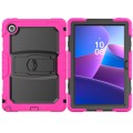 Pancerne Etui z Podstawką i Paskiem do Lenovo Tab 10.1 2025 różowe