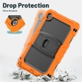 Pancerne Etui z Podstawką i Paskiem do Lenovo Tab 10.1 2025 pomarańczowe