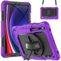 Pancerne Etui z Osłoną Ekranu do Samsung Galaxy Tab S10 Lite /S10 FE fioletowe