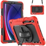 Pancerne Etui z Osłoną Ekranu do Samsung Galaxy Tab S10 Lite / S10 FE czerwone