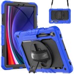 Pancerne Etui z Osłoną Ekranu do Samsung Galaxy Tab S10 Lite / S10 FE granatowe