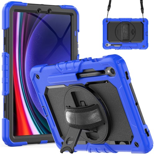 Pancerne Etui z Osłoną Ekranu do Samsung Galaxy Tab S10 Lite / S10 FE granatowe