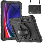 Pancerne Etui z Osłoną Ekranu do Samsung Galaxy Tab S10 Lite / S10 FE czarne