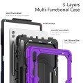 Pancerne Etui z Osłoną Ekranu do Samsung Galaxy Tab S10 Ultra fioletowe