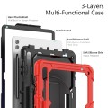 Pancerne Etui z Osłoną Ekranu do Samsung Galaxy Tab S10 Ultra czerwone
