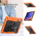Pancerne Etui z Osłoną Ekranu do Samsung Galaxy Tab S10 Ultra pomarańczowe
