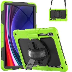 Pancerne Etui z Osłoną Ekranu do Samsung Galaxy Tab S10 Ultra zielone