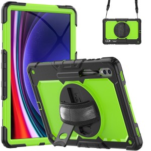 Pancerne Etui z Osłoną Ekranu do Samsung Galaxy Tab S10 Ultra zielone