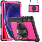 Pancerne Etui z Osłoną Ekranu do Samsung Galaxy Tab S10 Ultra różowe