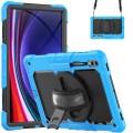 Pancerne Etui z Osłoną Ekranu do Samsung Galaxy Tab S10 Ultra niebieskie
