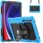 Pancerne Etui z Osłoną Ekranu do Samsung Galaxy Tab S10 Ultra niebieskie