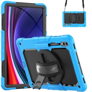 Pancerne Etui z Osłoną Ekranu do Samsung Galaxy Tab S10 Ultra niebieskie