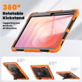 Pancerne Etui z Osłoną Ekranu do Samsung Galaxy Tab S11 Ultra pomarańczowe
