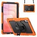 Pancerne Etui z Osłoną Ekranu do Samsung Galaxy Tab S11 Ultra pomarańczowe