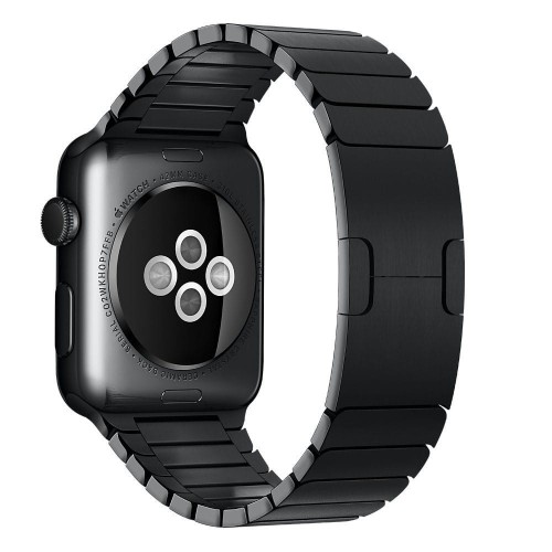 Stalowa Bransoleta Panelowa do Apple Watch 38mm/40mm/41mm - czarna