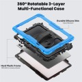 Pancerne Etui z Osłoną Ekranu do Samsung Galaxy Tab S11 Ultra niebieskie
