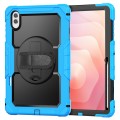 Pancerne Etui z Osłoną Ekranu do Samsung Galaxy Tab S11 Ultra niebieskie