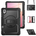 Pancerne Etui z Osłoną Ekranu do Samsung Galaxy Tab S11 Ultra czarne
