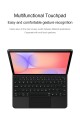 Czarne Magnetyczne etui z klawiaturą z touchpad do Samsung Galaxy Tab S10 Lite / Tab S10 FE