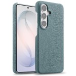 MELKCO Skórzane Plecki Etui do Samsung Galaxy S26 niebieskie