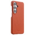 MELKCO Skórzane Plecki Etui do Samsung Galaxy S26+ pomarańczowe