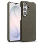 MELKCO Skórzane Plecki Etui do Samsung Galaxy S26+ szare