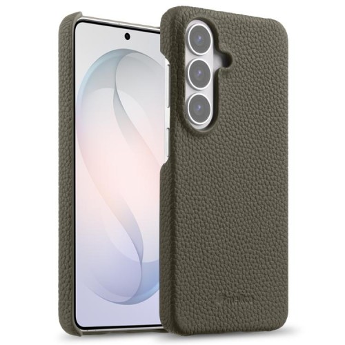 MELKCO Skórzane Plecki Etui do Samsung Galaxy S26+ szare