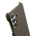MELKCO Skórzane Plecki Etui do Samsung Galaxy S26+ szare